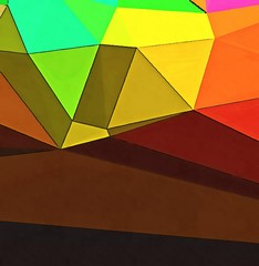 Abstract polygonal background. Triangles texture. Geometric modern art. Futuristic simple painting on canvas. Pattern for design. Backdrop template. Low poly concept artwork. Decorative elements. 