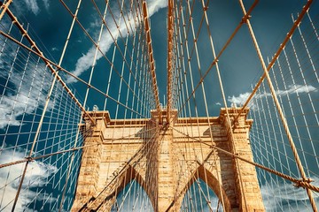 The Brooklyn bridge, New York City. USA