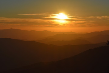 Dawn and Dusk in Smoky Mountains