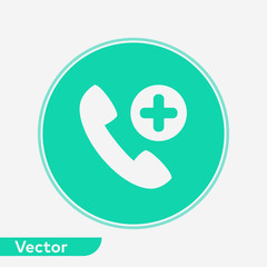 Emergency call vector icon sign symbol