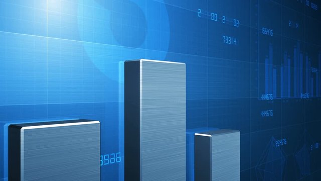 Business data graph chart bar