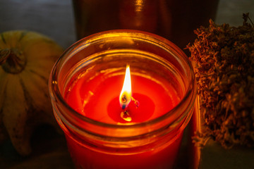 Candle in Autumn
