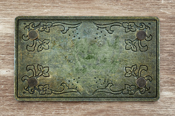 Old rusty metal plate background