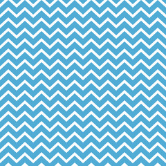 Chevron Seamless Pattern - Bold light blue and white chevron or zig zag pattern