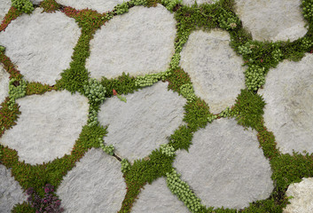 Stone garden pavers