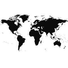 Fototapeta premium ilustracja projektu mapy świata