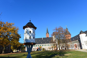 Taubenhaus im Wirtschaftshof des Klosters in Seligenstadt am Main 