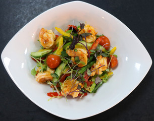 Asiatic prawns salad