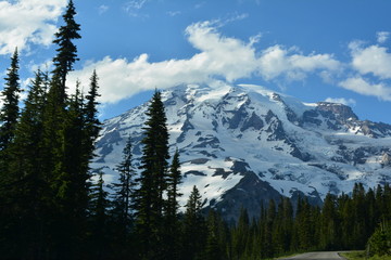 Rainier and Olympic Mountains