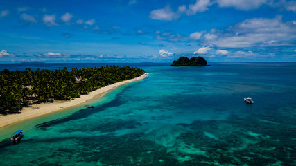 Fototapeta premium Fiji Islands beach by Air