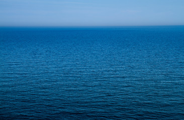 the calmness of the sea
