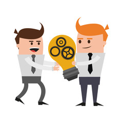 Business teamwork cartoon