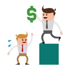 Business teamwork cartoon