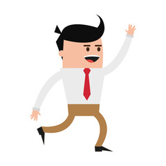 Businessman successful cartoon