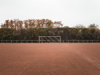Rural Cinder soccer pitch in Germany