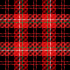 Christmas new year Tartan. Pattern Scottish cage