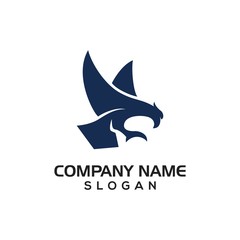 Modern Falcon for Logo Icon template or graphic resource