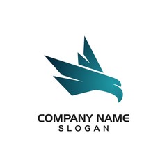 Fototapeta premium Modern Falcon for Logo Icon template or graphic resource