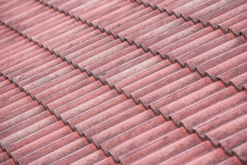 Old red roof tiles