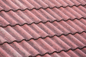 Old red roof tiles