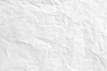Crumpled white paper texture