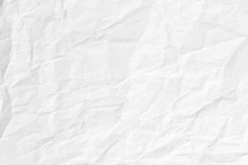 Crumpled white paper texture