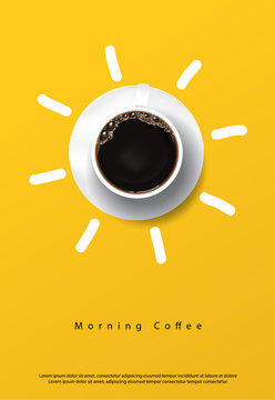 Fototapeta Coffee Poster Advertisement Flayers Vector Illustration