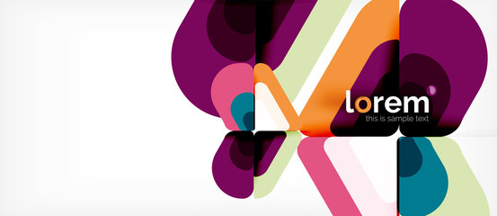 Fototapeta premium Abstract background multicolored geometric shapes modern design
