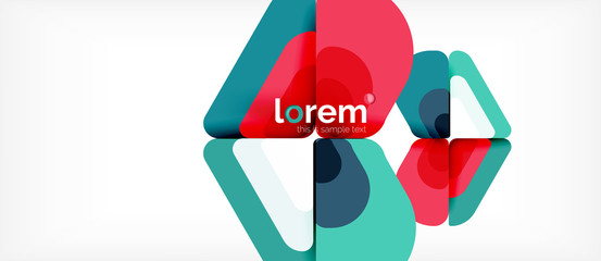 Abstract background multicolored geometric shapes modern design