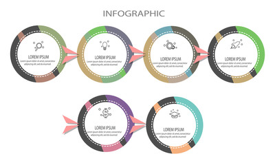 circle infographic template element