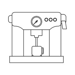 coffee espreso ad mug in black and white