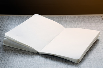 emtry page notebook for design