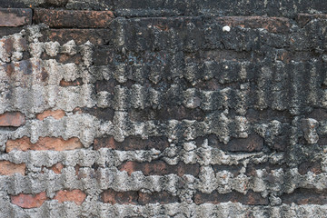 Old antique brick wall background.