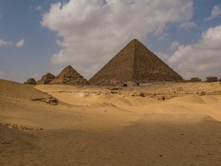 Fototapeta na wymiar Great Pyramids in Cairo, Egypt