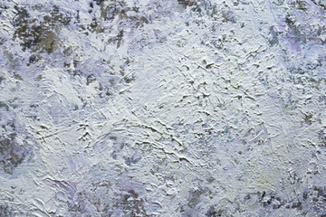 multi-colored brushstrokes of oil paint on the canvas of the artist. texture