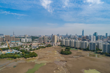 Fototapeta premium Nanjing City, Jiangsu Province, urban construction landscape