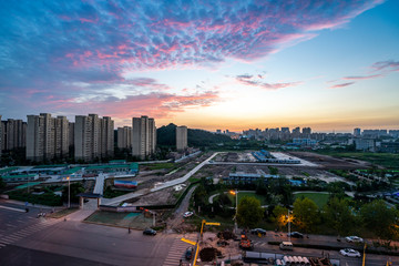 Nanjing City, Jiangsu Province, urban construction landscape