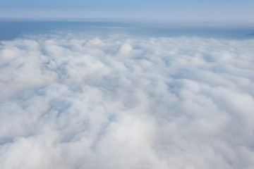 Sunrise above clouds