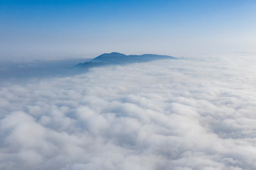 Sunrise above clouds