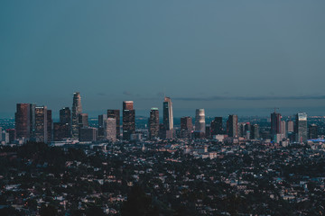 Fototapeta na wymiar LOS ANGELES SKYLINE