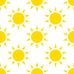 Icon sun, vector. seamless pattern, background.