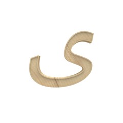 Arabic Wooden alphabet letter different style 3d volumetric wood texture font set isolated on white background 3d illustration