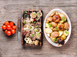 Shish kebab or shashlik