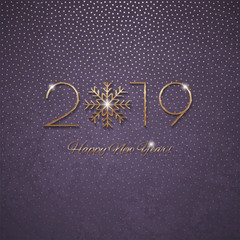 This is a festive 2019 new year design