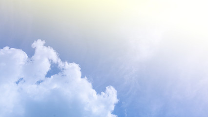 fluffy blue cloud in Clearing day and Good weather in the morning