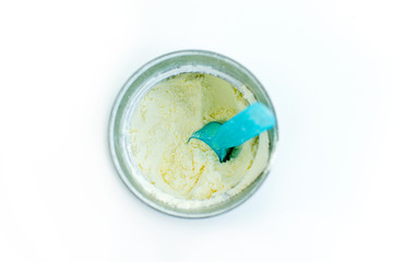 Baby powder milk formula in a can