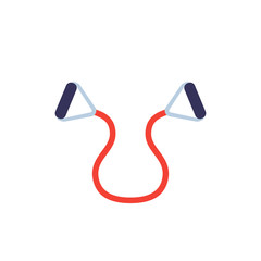 exercise band isolated on white, vector