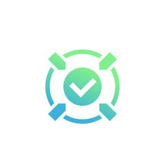 positive impact, action vector icon