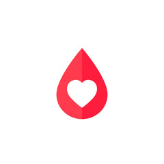 blood donation icon with heart