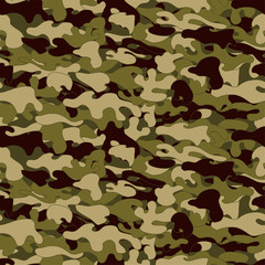 Camouflage background. Seamless pattern.Vector. 迷彩パターン